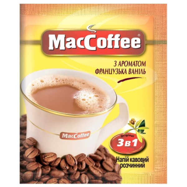 Кавовий напій, MacCoffee, 3в1 Французька ваніль