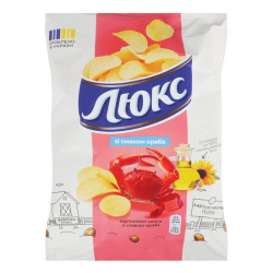 Чипси, Люкс, 125г Краб картопляні