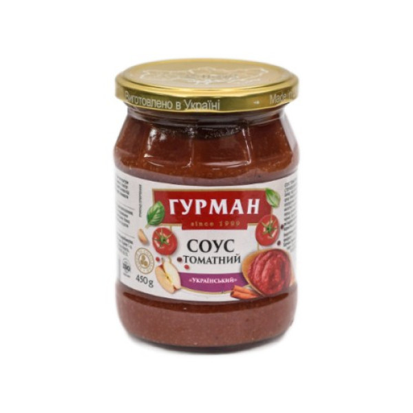 Томатний соус, Гурман, Український 480г с/б