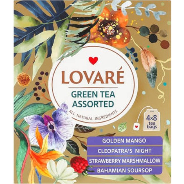 Чай, Lovare, 32пак Assorted зелений