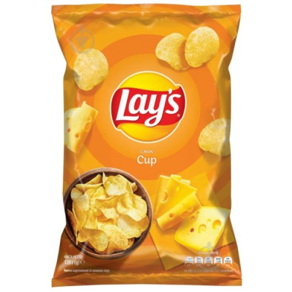 Чипси, Lay`s, 120г Сир картопляні